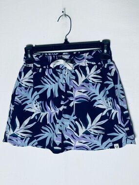 LIV Outdoor Navy Purple Palm Leaf Print Skort Size XS